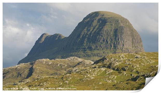 Suilven Print by Stephen Taylor