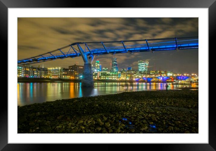 Night Shoot London Framed Mounted Print by Clive Eariss