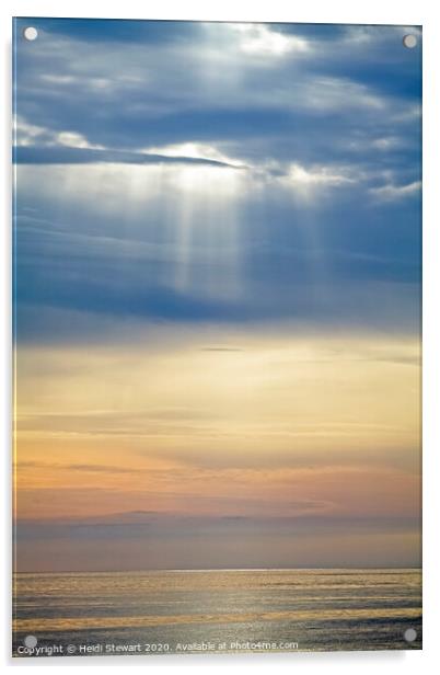 Sun Rays from Heaven Acrylic by Heidi Stewart