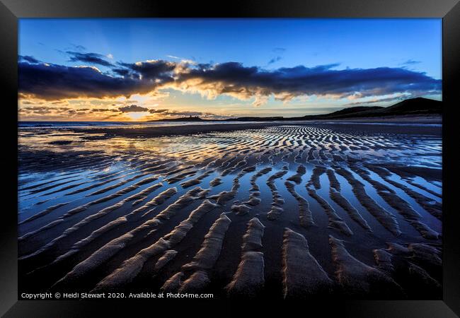 Embleton Bay Sunrise Framed Print by Heidi Stewart