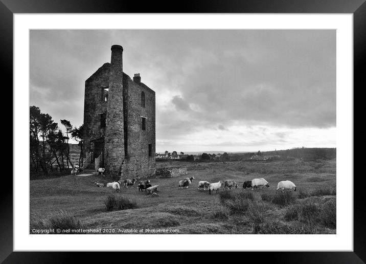 Houseman's Engine House, Minions, Cornwall. Framed Mounted Print by Neil Mottershead