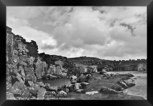 Gold Diggings Quarry, Bodmin Moor, Cornwall Framed Print by Neil Mottershead