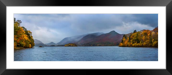 Derwent water, Lake District Cumbria, UK Framed Mounted Print by Maggie McCall
