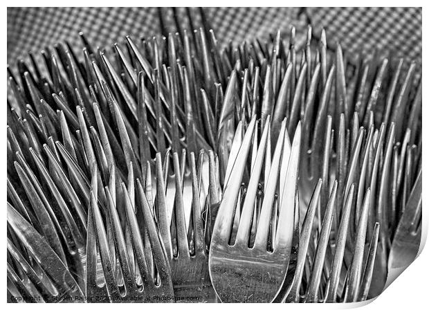 Forks  Print by Steven Ralser