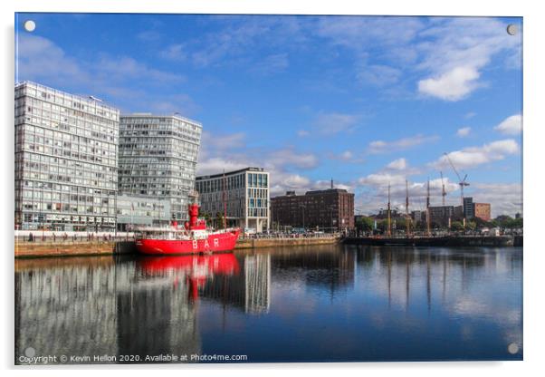 Lightship, Canning Dock, Liverpool Acrylic by Kevin Hellon