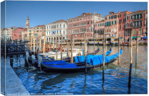 Venice View Canvas Print by Diane Griffiths