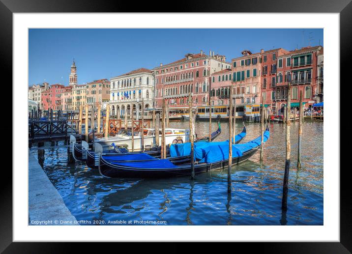 Venice View Framed Mounted Print by Diane Griffiths