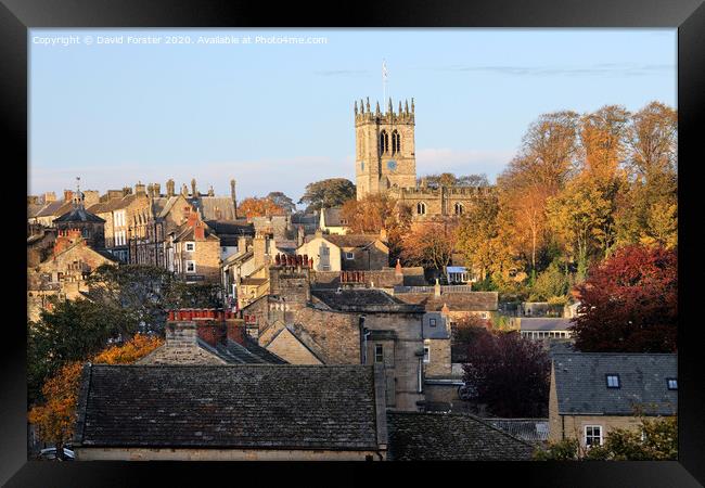Barnard Castle in late Afternoon Light, County Durham, UK Framed Print by David Forster