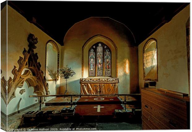 Church Altar Canvas Print by Graeme Hutson