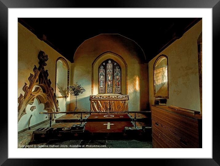 Church Altar Framed Mounted Print by Graeme Hutson