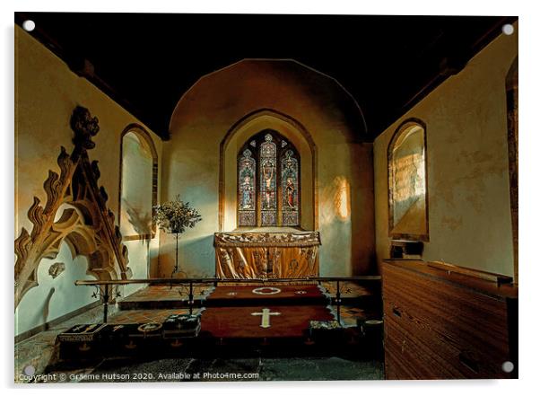 Church Altar Acrylic by Graeme Hutson