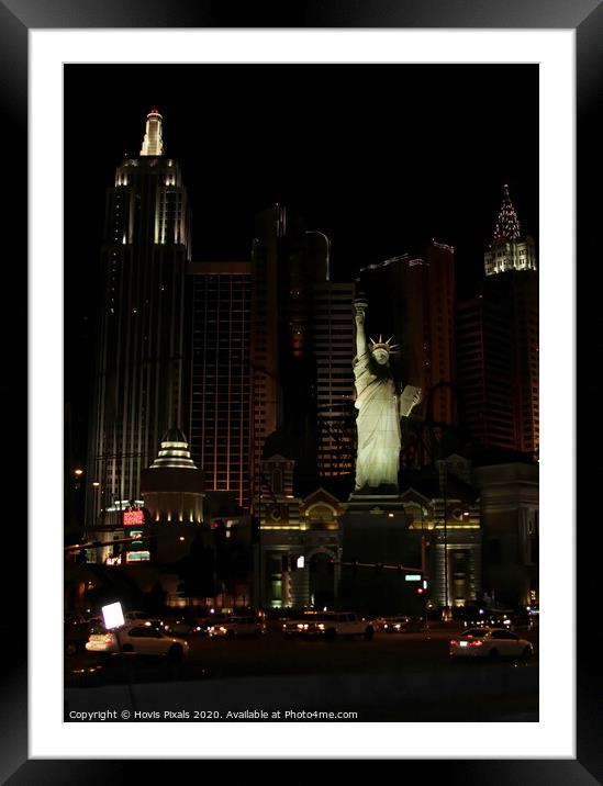 Las Vegas Framed Mounted Print by Dave Burden