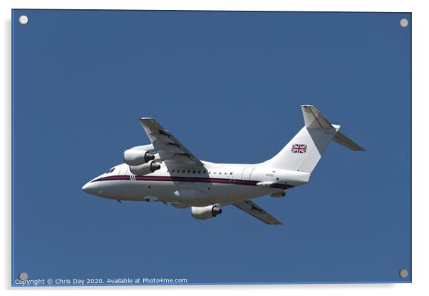 British Aerospace 146-100 Statesman Acrylic by Chris Day