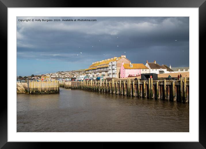 'Dorset's West Bay: A Cinematic Dreamscape' Framed Mounted Print by Holly Burgess