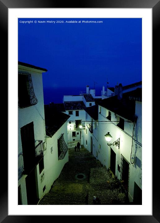 Altea, Spain Framed Mounted Print by Navin Mistry