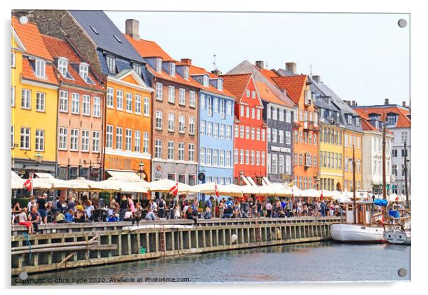 Nyhavn Waterfront Acrylic by chris hyde