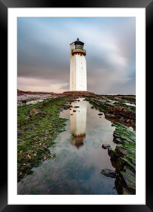 Southerness Lighthouse Framed Mounted Print by Grant Glendinning