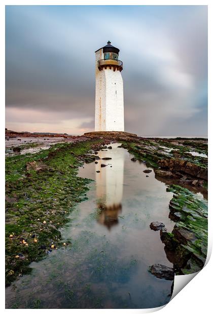 Southerness Lighthouse Print by Grant Glendinning