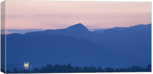 Alpine sunrise Canvas Print by Ian Middleton