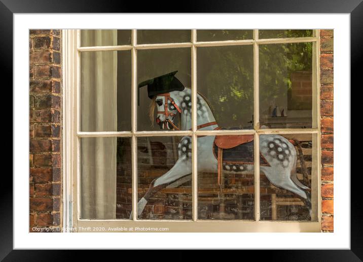 Rocking horse, Norwich Framed Mounted Print by Robert Thrift