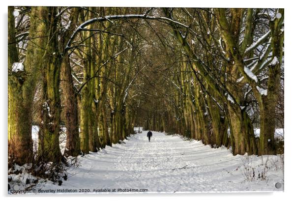 Winter in Rawdon Acrylic by Beverley Middleton