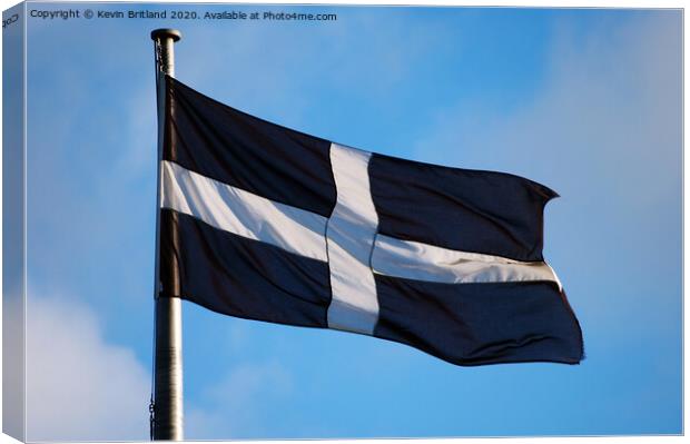 st pirans flag flying high Canvas Print by Kevin Britland
