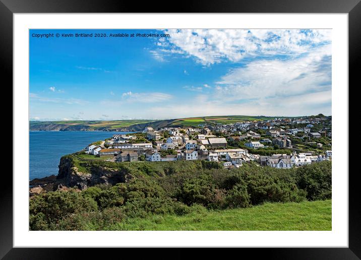 port isaac cornwall Framed Mounted Print by Kevin Britland