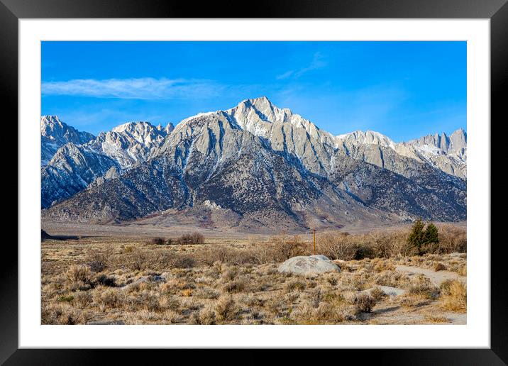 Sierra Nevada Framed Mounted Print by David Hare