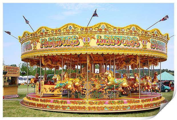 Merry go round Print by Oxon Images