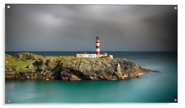 Eilean Glas Lighthouse Acrylic by Grant Glendinning