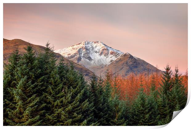 Ben Lui Sunrise Print by Grant Glendinning