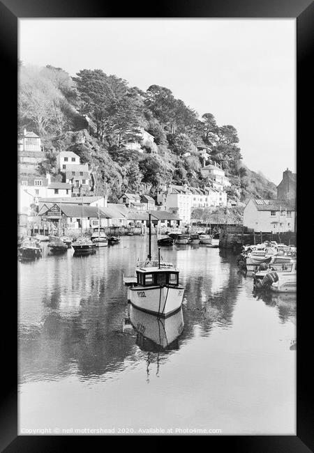 Polperro Harbour, Cornwall. Framed Print by Neil Mottershead