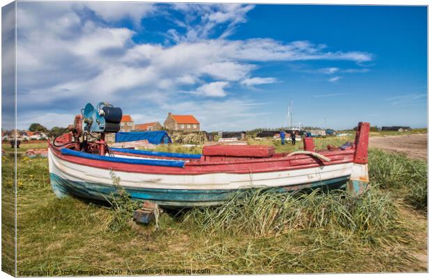 Holy Island Northumberland  Canvas Print by Holly Burgess