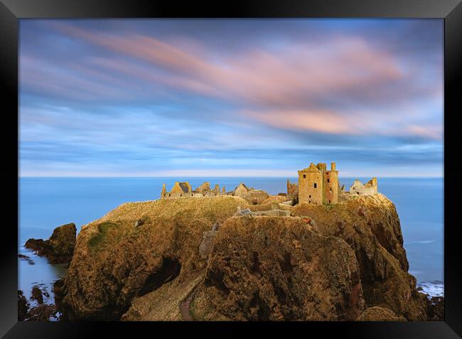 Dunnottar Castle Twilight Framed Print by Grant Glendinning