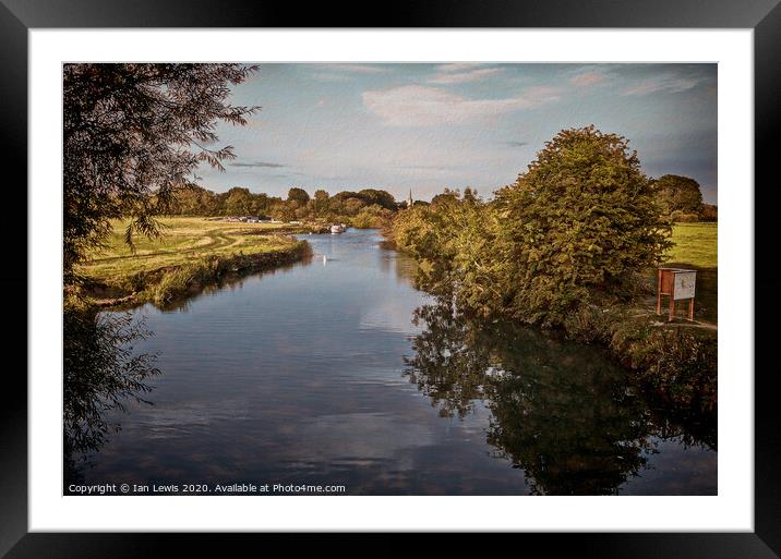 The Upper Thames Framed Mounted Print by Ian Lewis