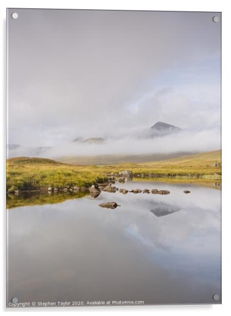 Rannoch Moor Acrylic by Stephen Taylor