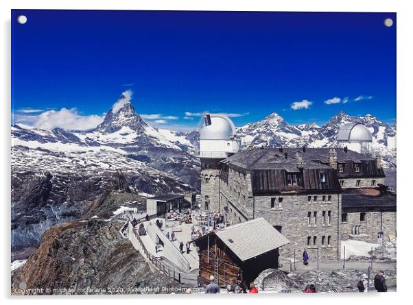Matterhorn Acrylic by michael mcfarlane