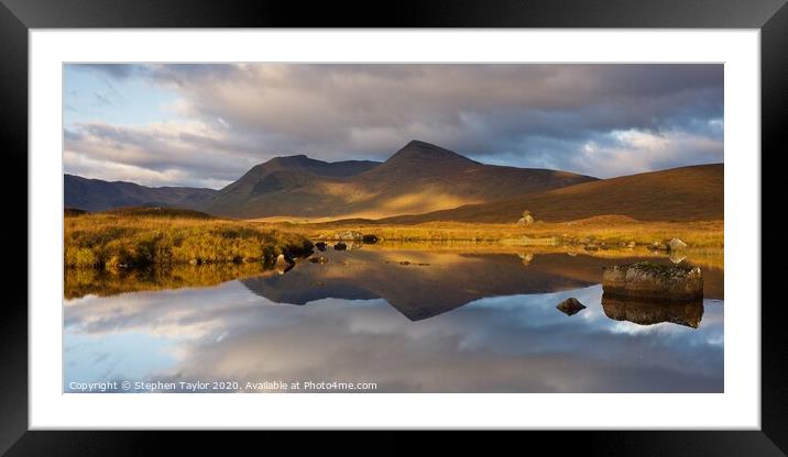 Lochan na Stainge Framed Mounted Print by Stephen Taylor