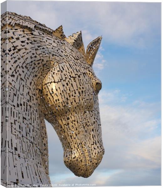 The Kelpies Canvas Print by Stephen Taylor