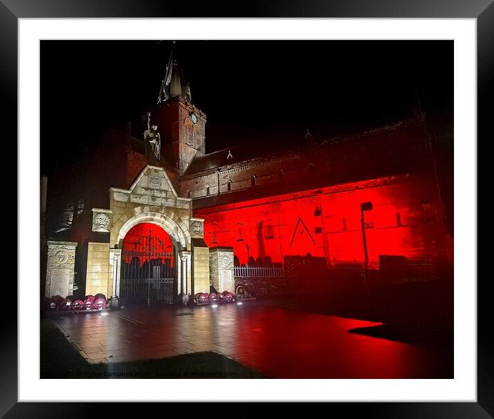 St Magnus Cathedral remembers Framed Mounted Print by Myles Campbell