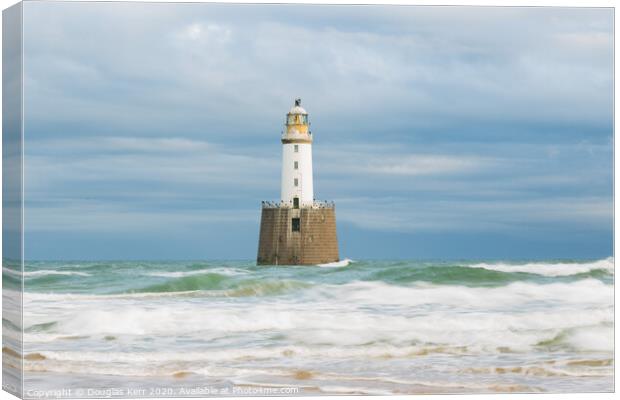 Rattray Head Lighthouse, centred Canvas Print by Douglas Kerr