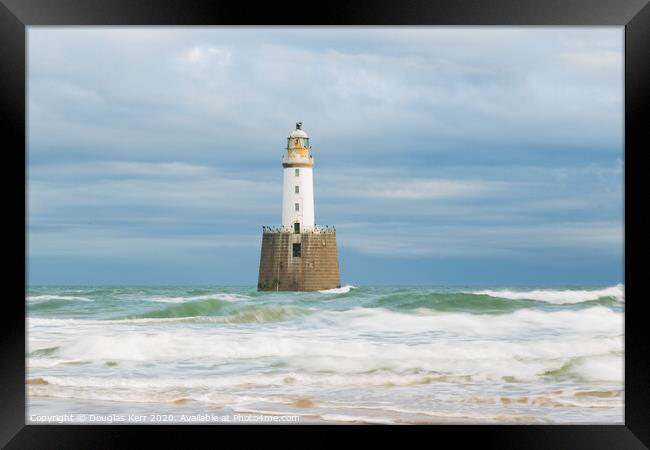 Rattray Head Lighthouse, centred Framed Print by Douglas Kerr