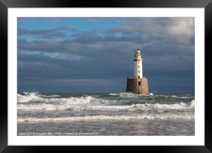 Rattray Head Lighthouse, Rattray point. Framed Mounted Print by Douglas Kerr