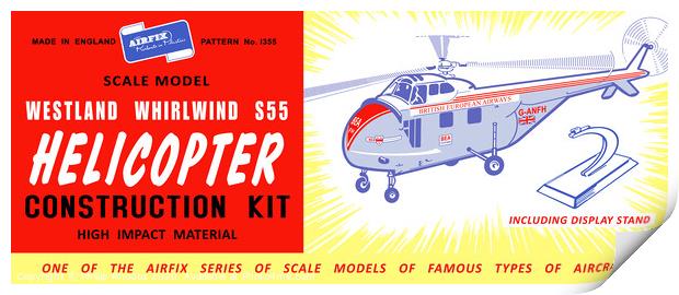 Airfix Westland Whirlwind Helicopter (licensed by Hornby) Print by Phillip Rhodes