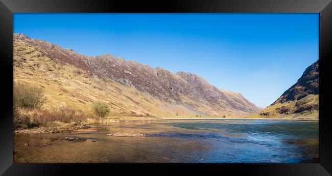 Aonach Eagach Ridge Panorama. Framed Print by Tommy Dickson