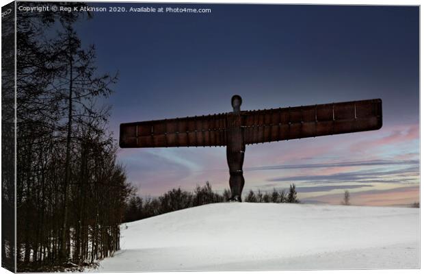 Angel of The North Canvas Print by Reg K Atkinson