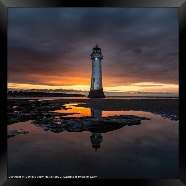 New Brighton Lighthouse Framed Print by Dominic Shaw-McIver