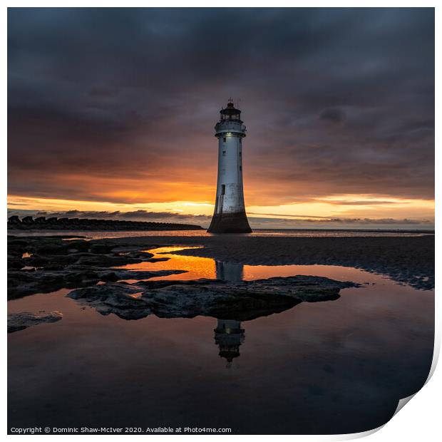 New Brighton Lighthouse Print by Dominic Shaw-McIver