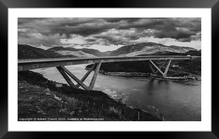 Kylesku Bridge Framed Mounted Print by Robert Trench