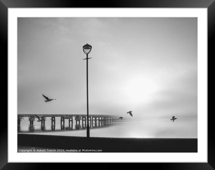 Tay Bridge Framed Mounted Print by Robert Trench